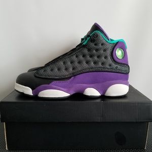 jordan 13 black purple
